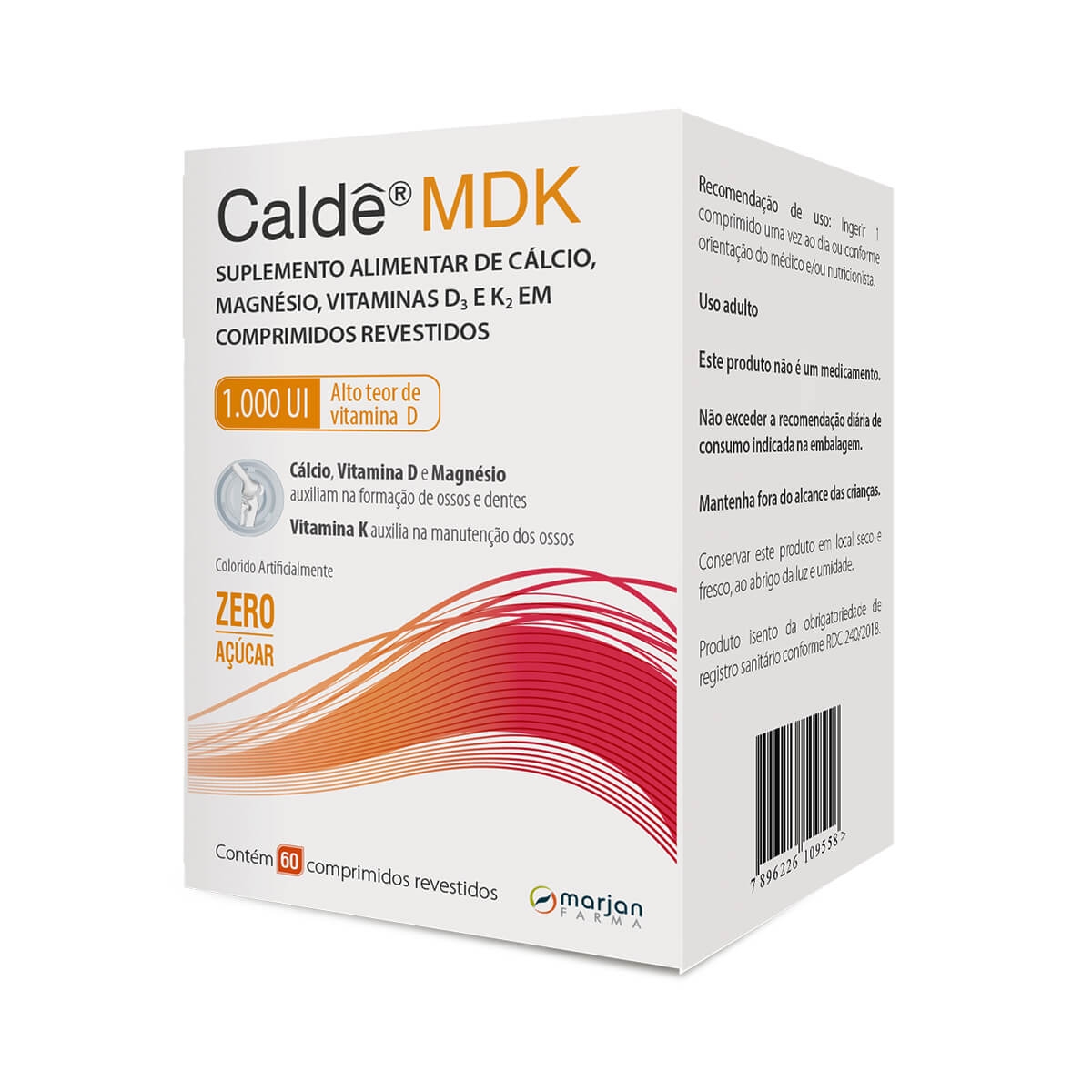 Suplemento Alimentar Caldê MDK 1000UI com 60 comprimidos