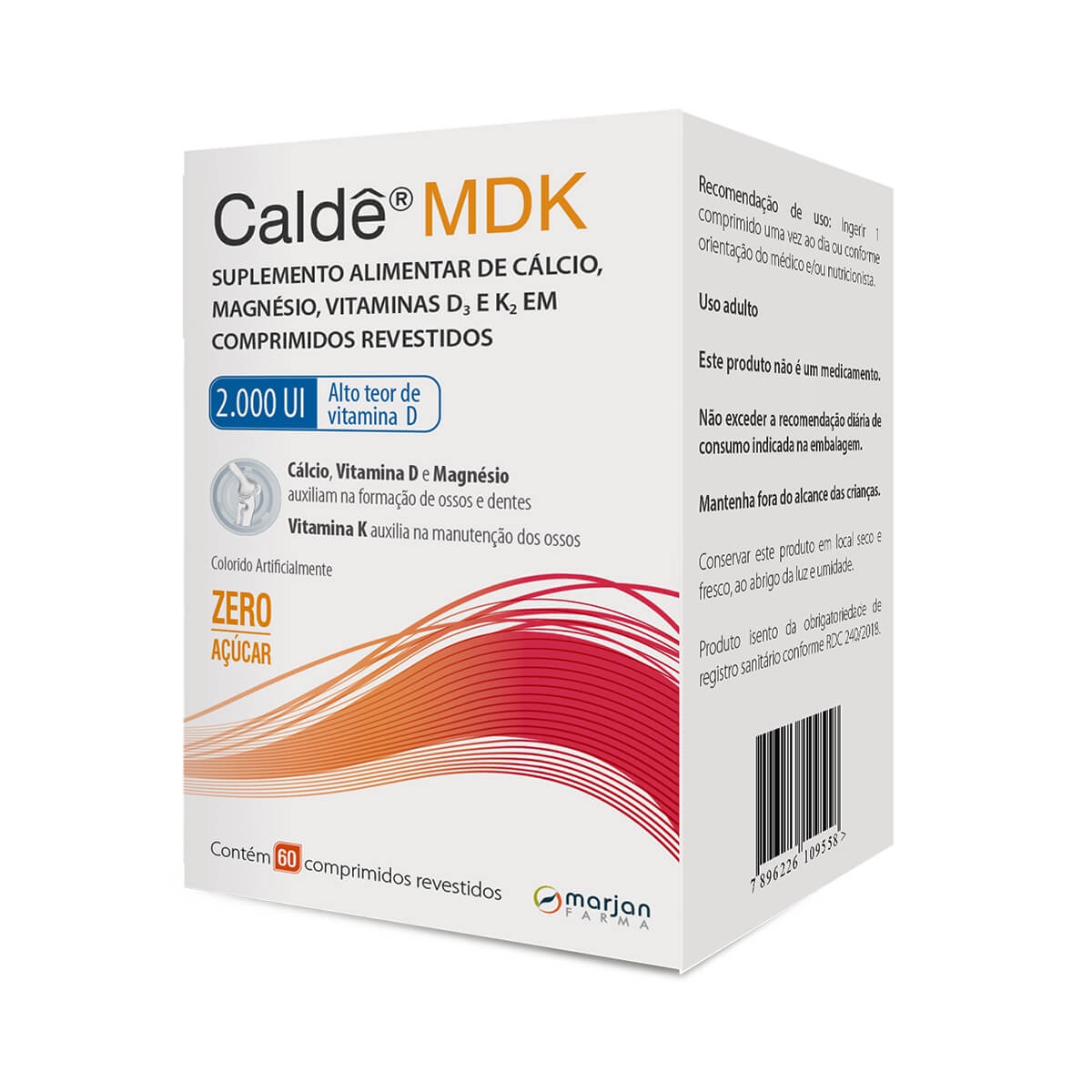 Suplemento Alimentar Caldê MDK 2000UI 60 comprimidos