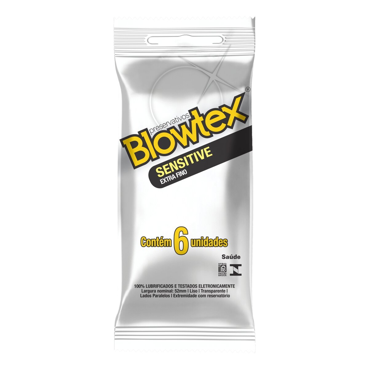 Camisinha Blowtex Sensitive Extra Fino 6 unidades