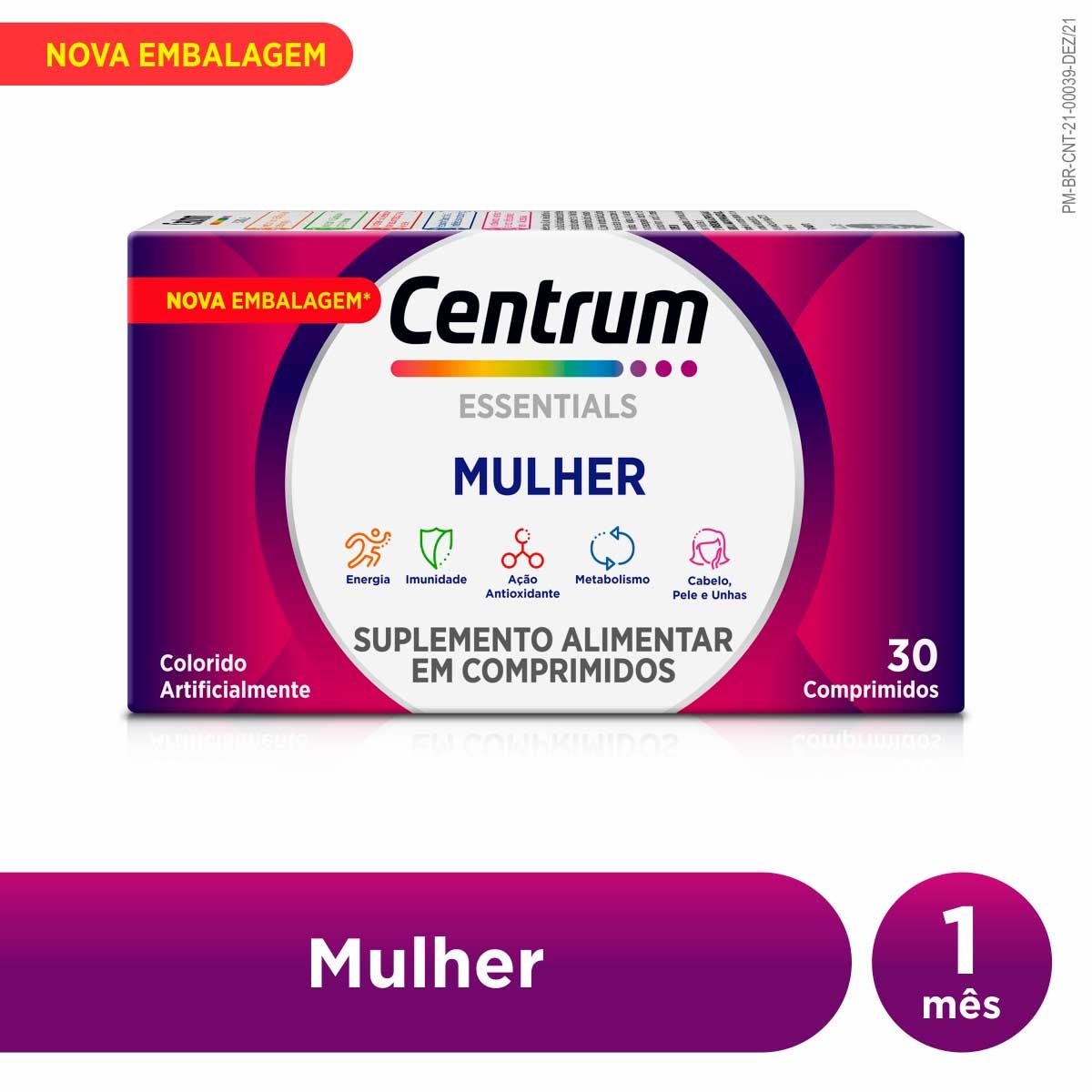Polivitamínico Centrum Essentials Mulher de A a Zinco 30 comprimidos