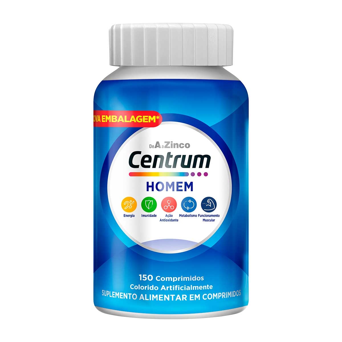 Suplemento Vitamínico-Mineral Centrum Homem 150 comprimidos