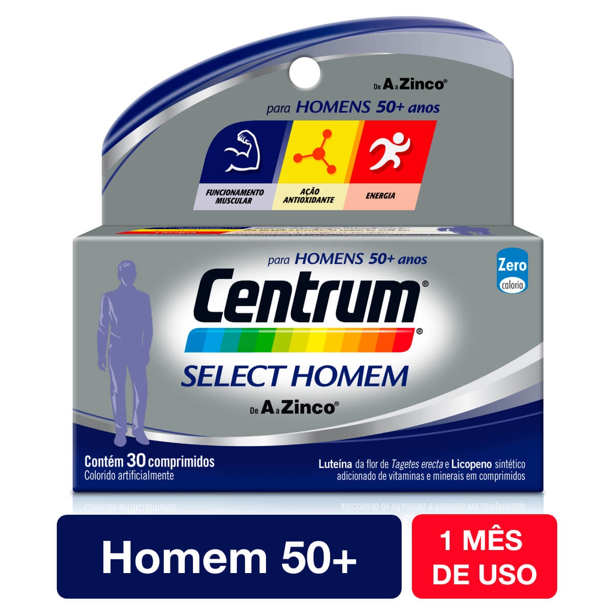 Suplemento Vitamínico-Mineral Centrum Select Homem com 30 Comprimidos Menor preço em Suplemento Vitamínico-Mineral Centrum Select Homem com 30 Comprimidos