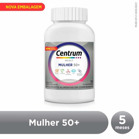 Suplemento Vitamínico-Mineral Centrum Select Mulher com 150 comprimidos