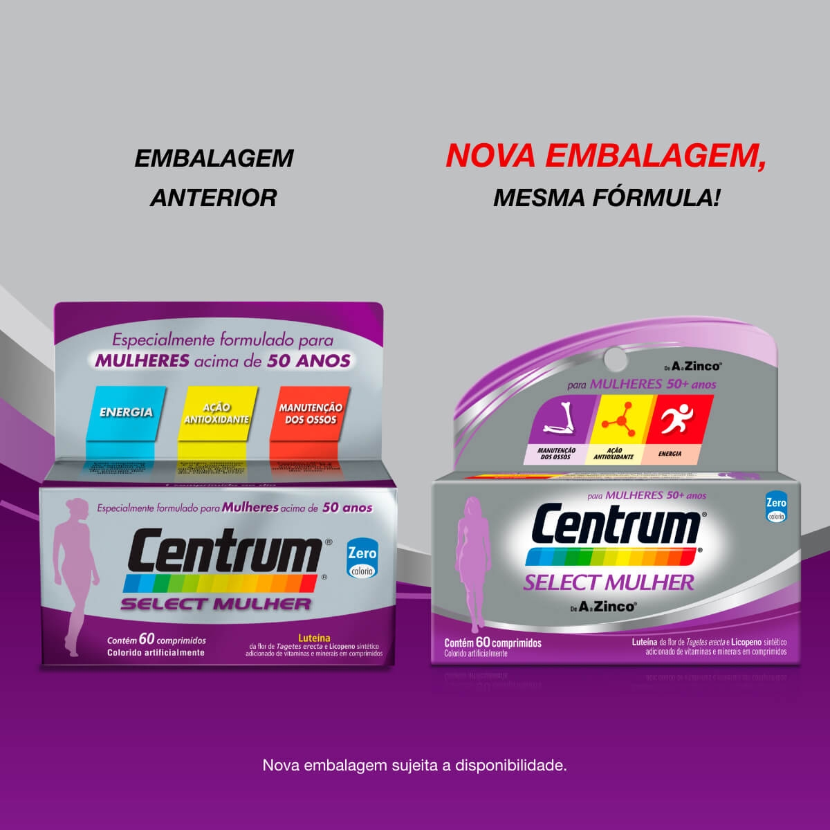 Multivitamínico Centrum Select Mulher com 60 comprimidos | Droga Raia
