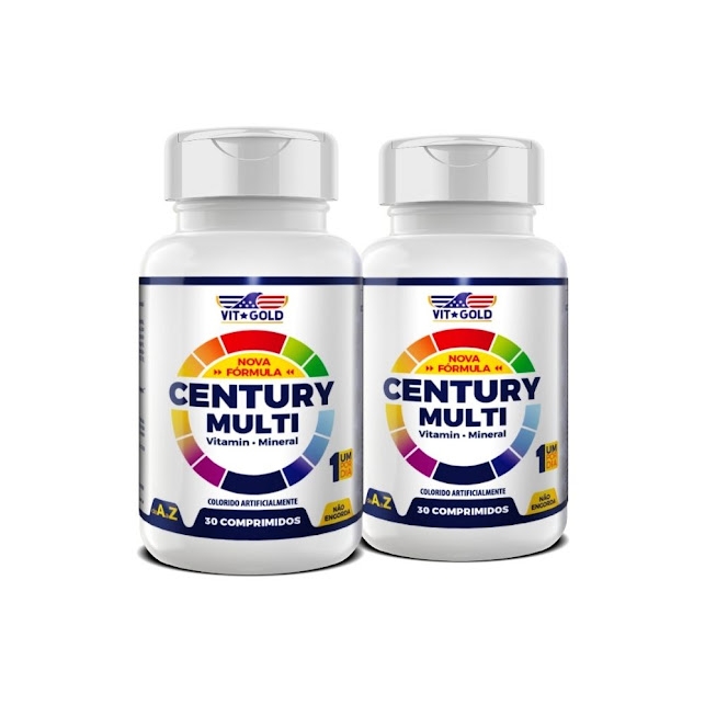 Kit 2x Multivitamínico Century Multi Vitgold 30 Comprimidos