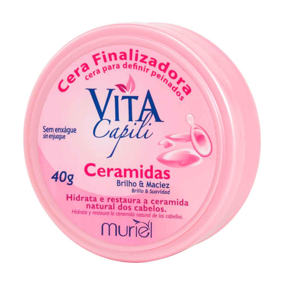 Cera Finalizadora Capilar Vita Capili Ceramidas com 40g Muriel 40g