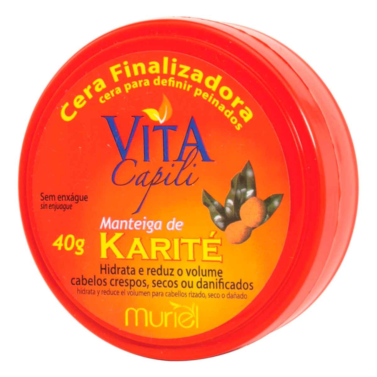 Cera Finalizadora Capilar Vita Capili Manteiga de Karité com 40g Multilaser 40g