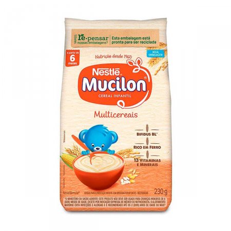 Cereal Infantil Mucilon Multicereais 230g | Droga Raia