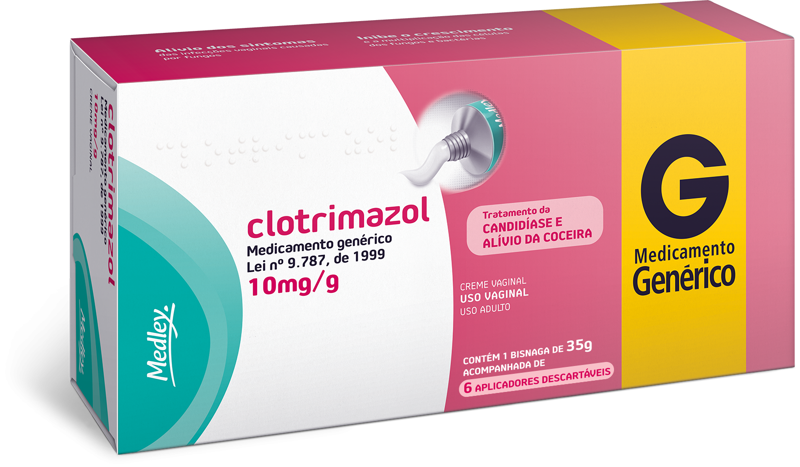 Clotrimazol 10mg/g Creme Vaginal 35g Medley Genérico