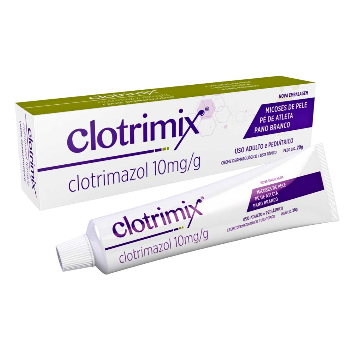 Clotrimix Clotrimazol 10mg/g Creme Dermatológico 20g