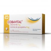 Cobavital Cobamamida 1mg + Cloridrato de Ciproeptadina 4mg 16 microcomprimidos