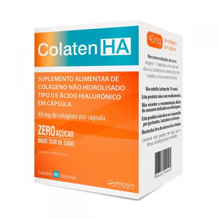 Carti master suplemento alimentar de colágeno tipo ii e ác. hialurônico  c/60 cps oferta na Drogal