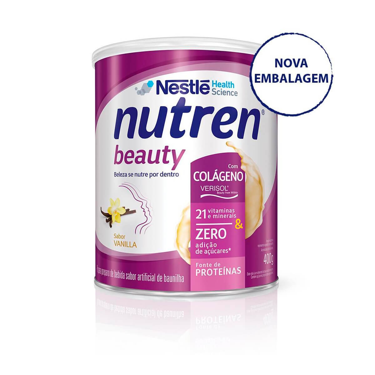 Complemento Alimentar Nutren Beauty sabor Baunilha