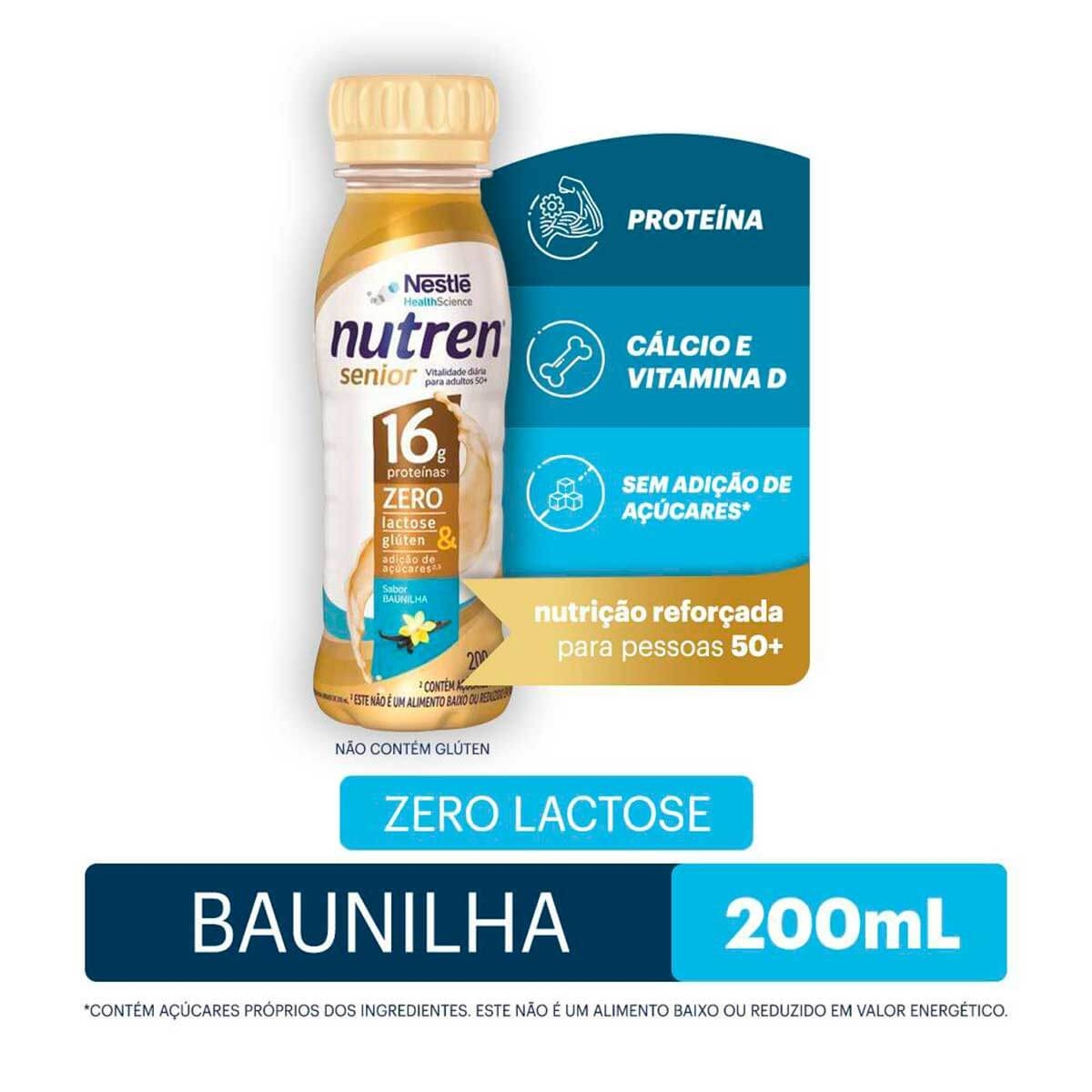 Complemento Alimentar Nestlé Nutren Senior 50+ Sabor Baunlha 200ml