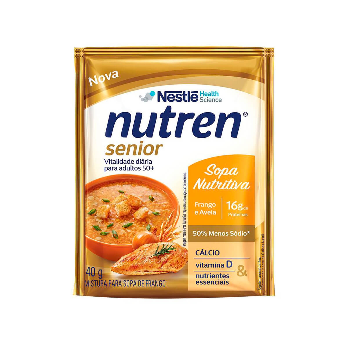 Sopa Nutritiva Nestlé Nutren Senior Frango e Aveia com 40g 40g