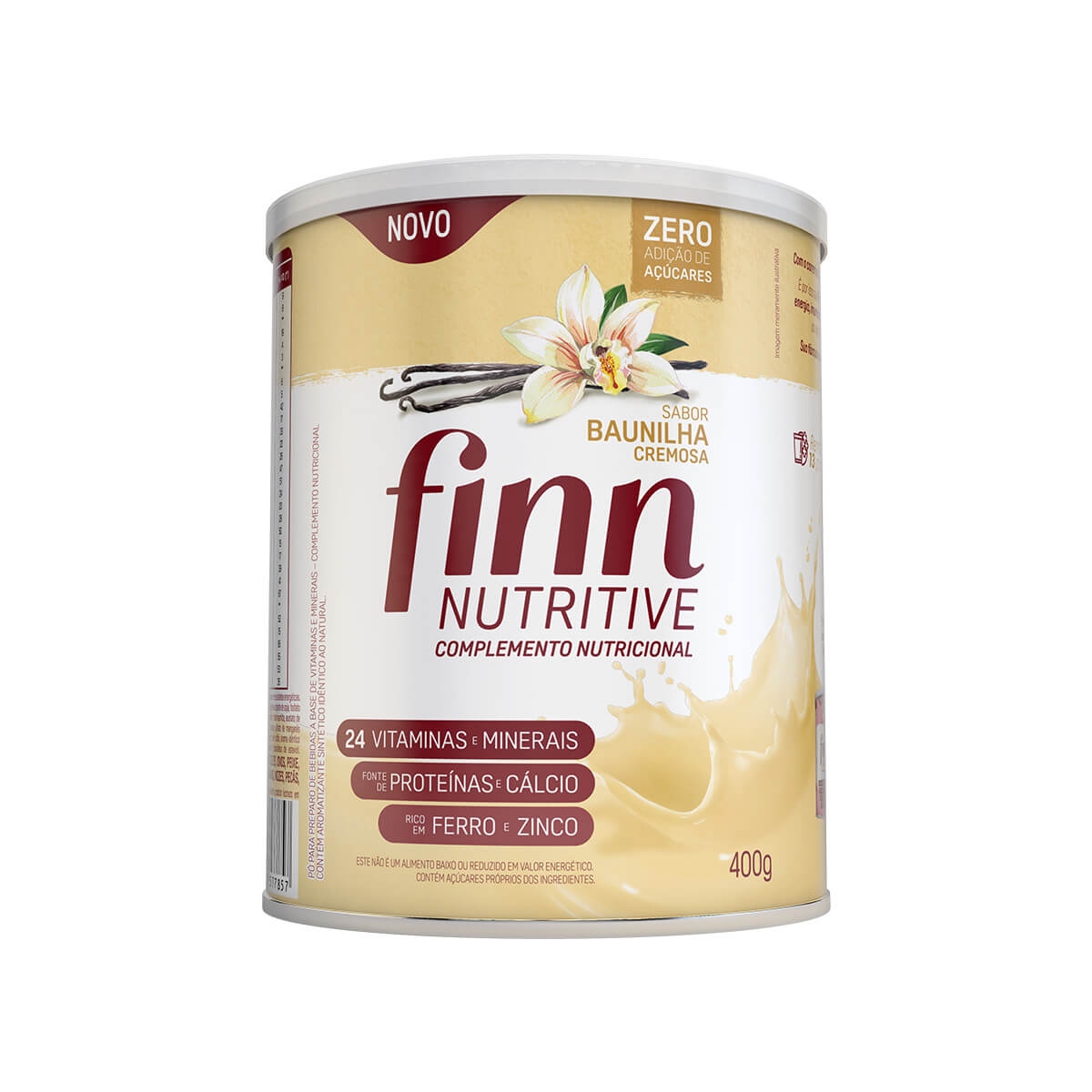 Complemento Nutricional Finn Nutritive Sabor Baunilha Com 400g Droga Raia
