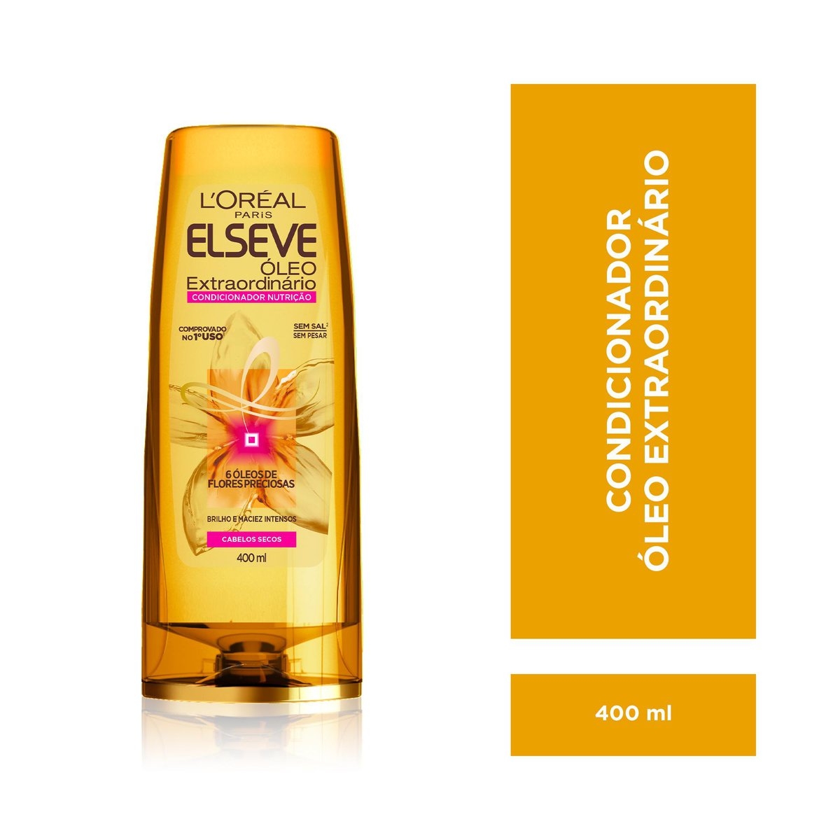 Condicionador Nutrição Elseve Óleo Extraordinário com 400ml Menor preço em Condicionador Nutrição Elseve Óleo Extraordinário com 400ml