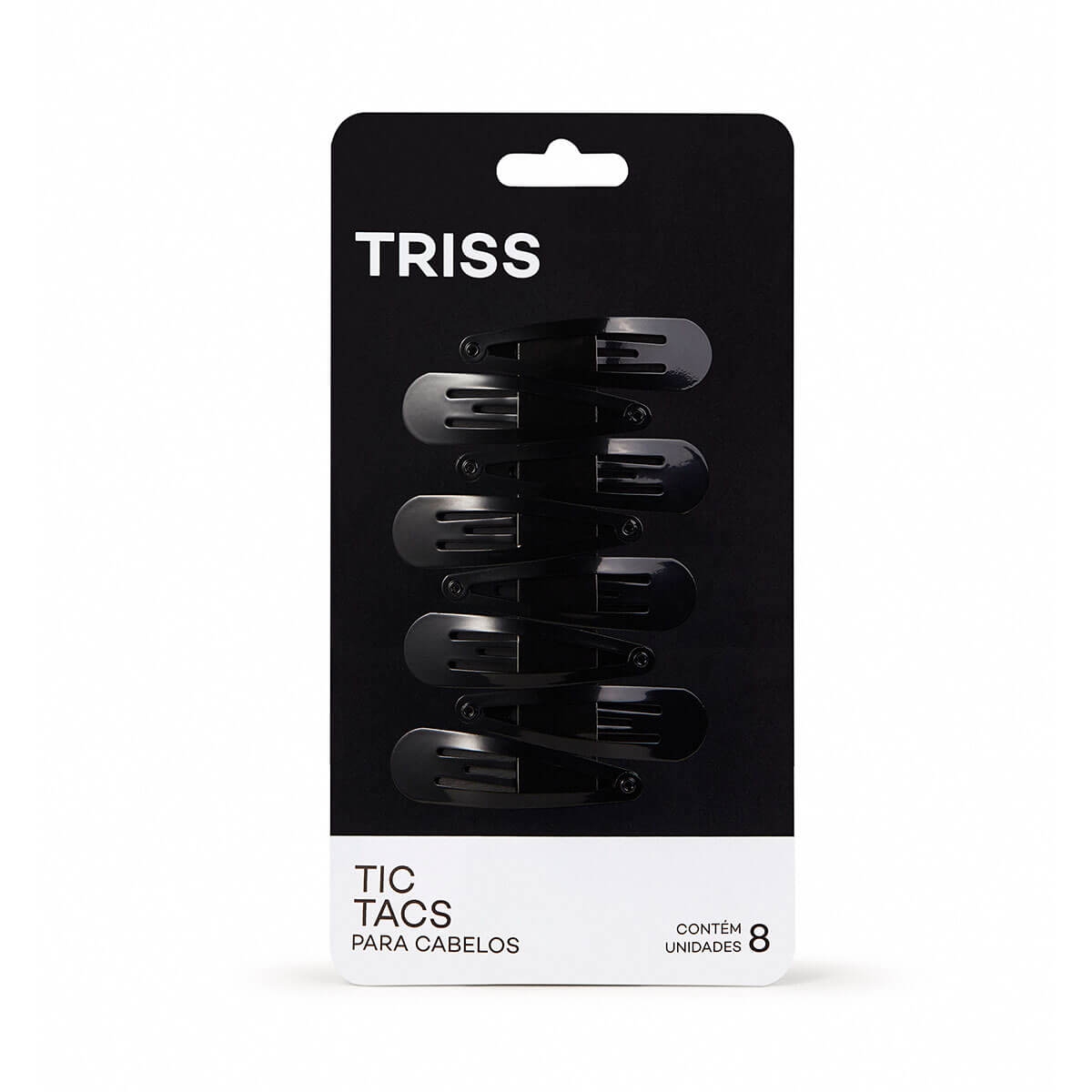 Kit Tic Tac para Cabelo Triss/Needs em Metal cor Preta com 8 Unidades Menor preço em Kit Tic Tac para Cabelo Triss/Needs em Metal cor Preta com 8 Unidades