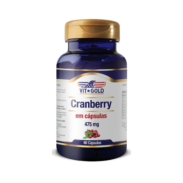 Cranberry 475 mg Vitgold com 60 Cápsulas