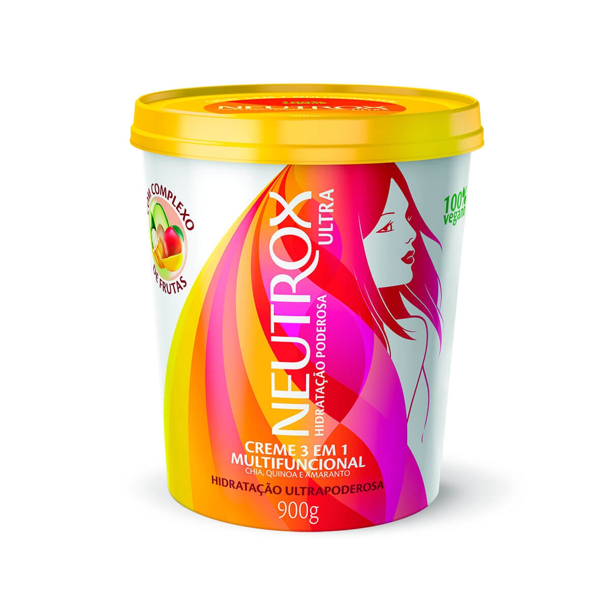 Creme 3 em 1 Multifuncional Neutrox Hidratação Ultrapoderosa 100% Vegano com 900g 900g