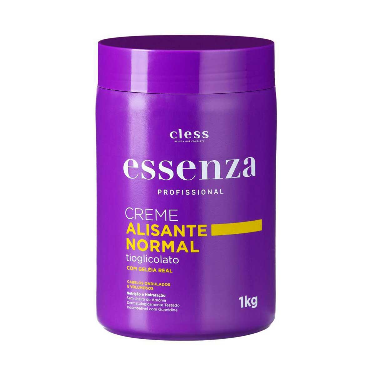 Creme Alisante Essenza Profissional Normal com 1Kg 1Kg