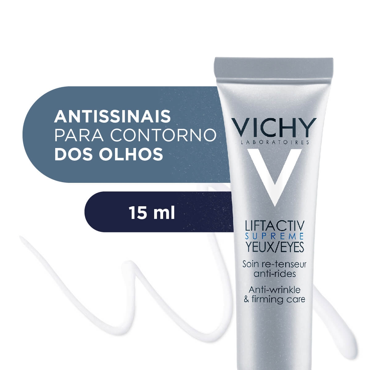 Creme Anti-Idade Área dos Olhos Liftactiv Vichy Supreme 15ml | Droga Raia
