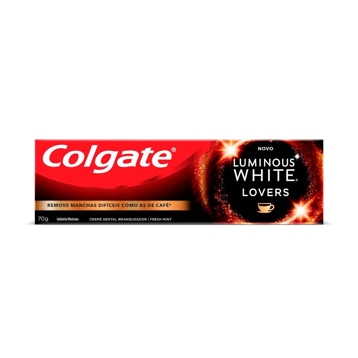Creme Dental Colgate Luminous White Lovers Manchas de Café com 70g 70g
