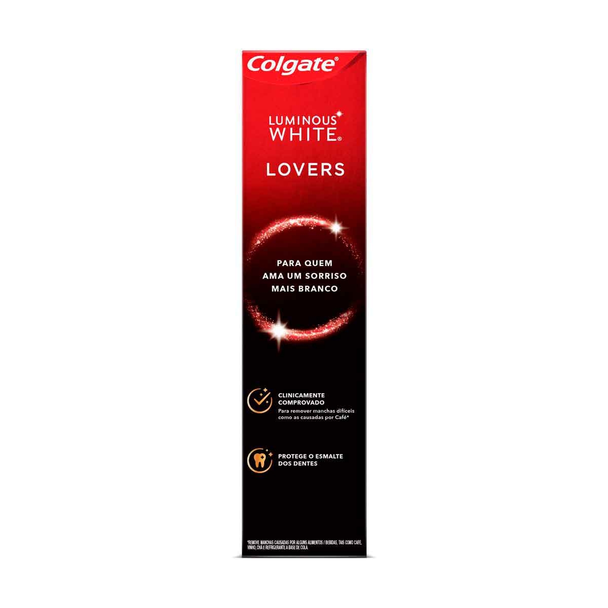 Creme Dental Colgate Luminous White Lovers Manchas de Café com 70g