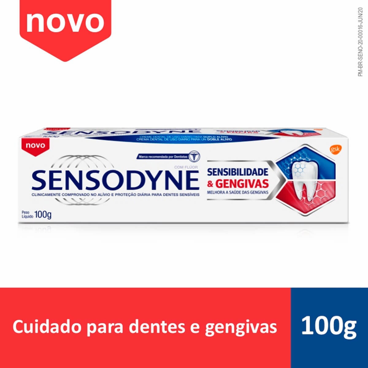 Pasta de Dente Sensodyne Sensibilidade & Gengivas com 100g | Droga Raia