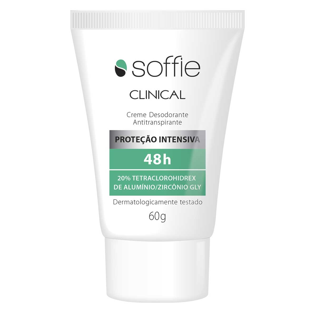 Creme Desodorante Antitranspirante Soffie Clinical 48h com 60g 60g