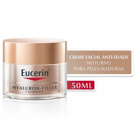 Creme Facial Anti-Idade Eucerin Hyaluron-Filler Elasticity Noite com 50g