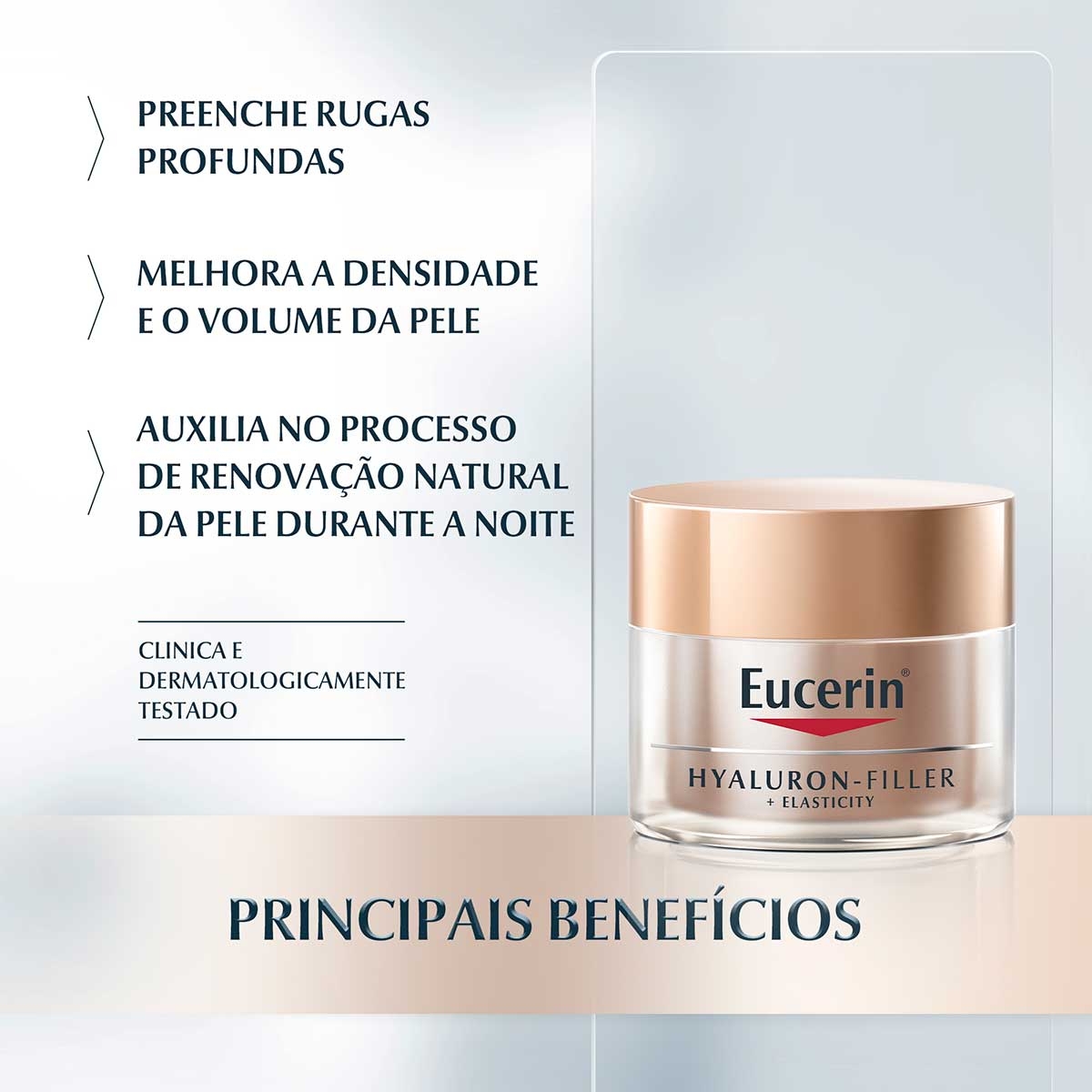 Creme Facial AntiIdade Eucerin HyaluronFiller Elasticity Noite com