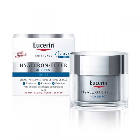 Creme Facial Anti-Idade Eucerin Hyaluron-Filler Noturno com 50g