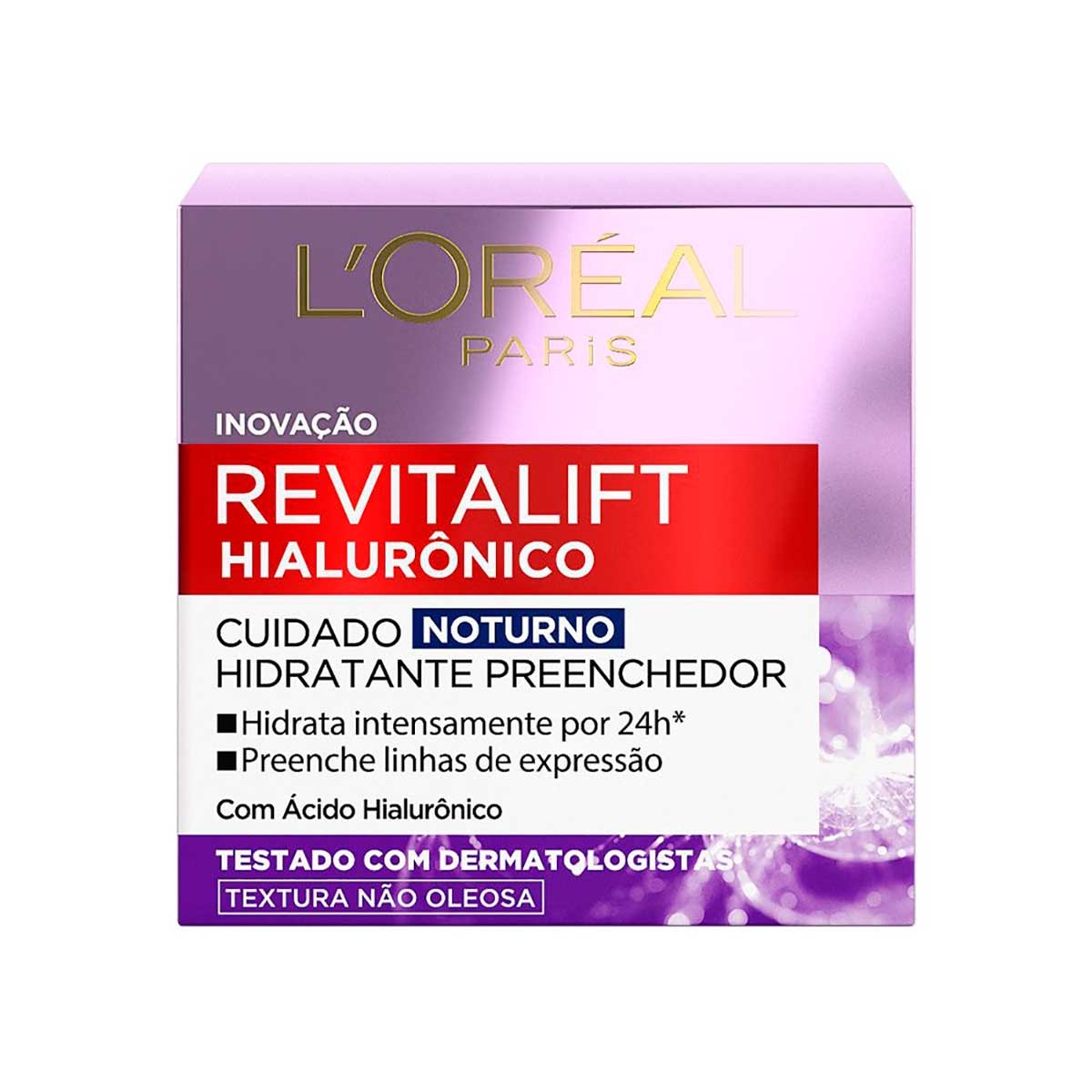 Creme Facial Anti-Idade L'Oréal Revitalift Hialurônico Noturno 49g Menor preço em Creme Facial Anti-Idade L'Oréal Revitalift Hialurônico Noturno 49g