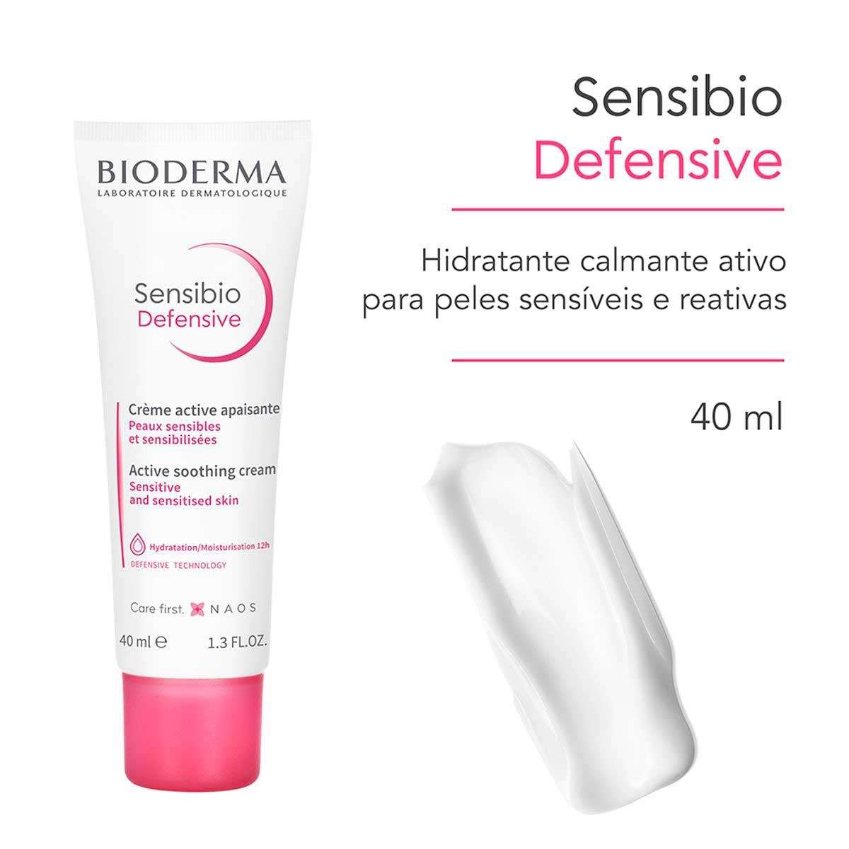 Creme Facial Sensibio Defensive Bioderma com 40ml Menor preço em Creme Facial Sensibio Defensive Bioderma com 40ml
