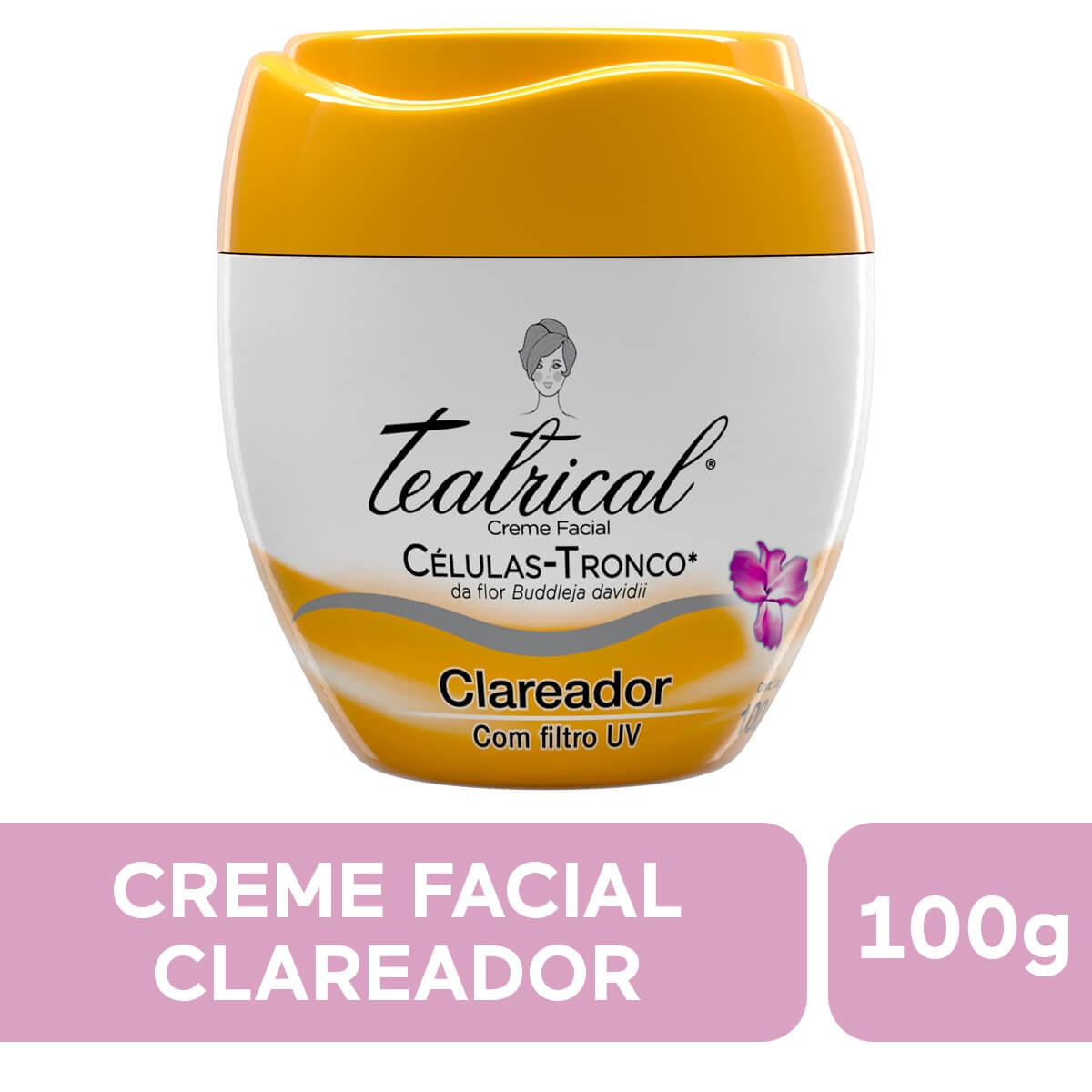 Creme Facial Teatrical Clareador com 100g Menor preço em Creme Facial Teatrical Clareador com 100g