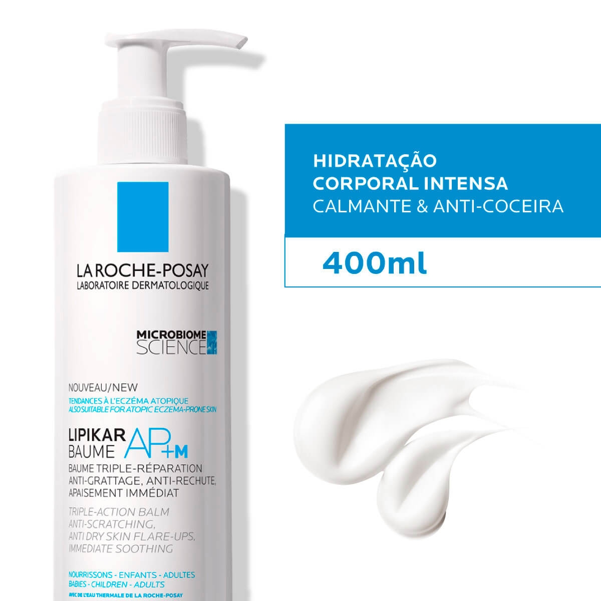 Creme Hidratante Corporal La Roche-Posay Lipikar Baume AP+M 400ml Menor preço em Creme Hidratante Corporal La Roche-Posay Lipikar Baume AP+M 400ml