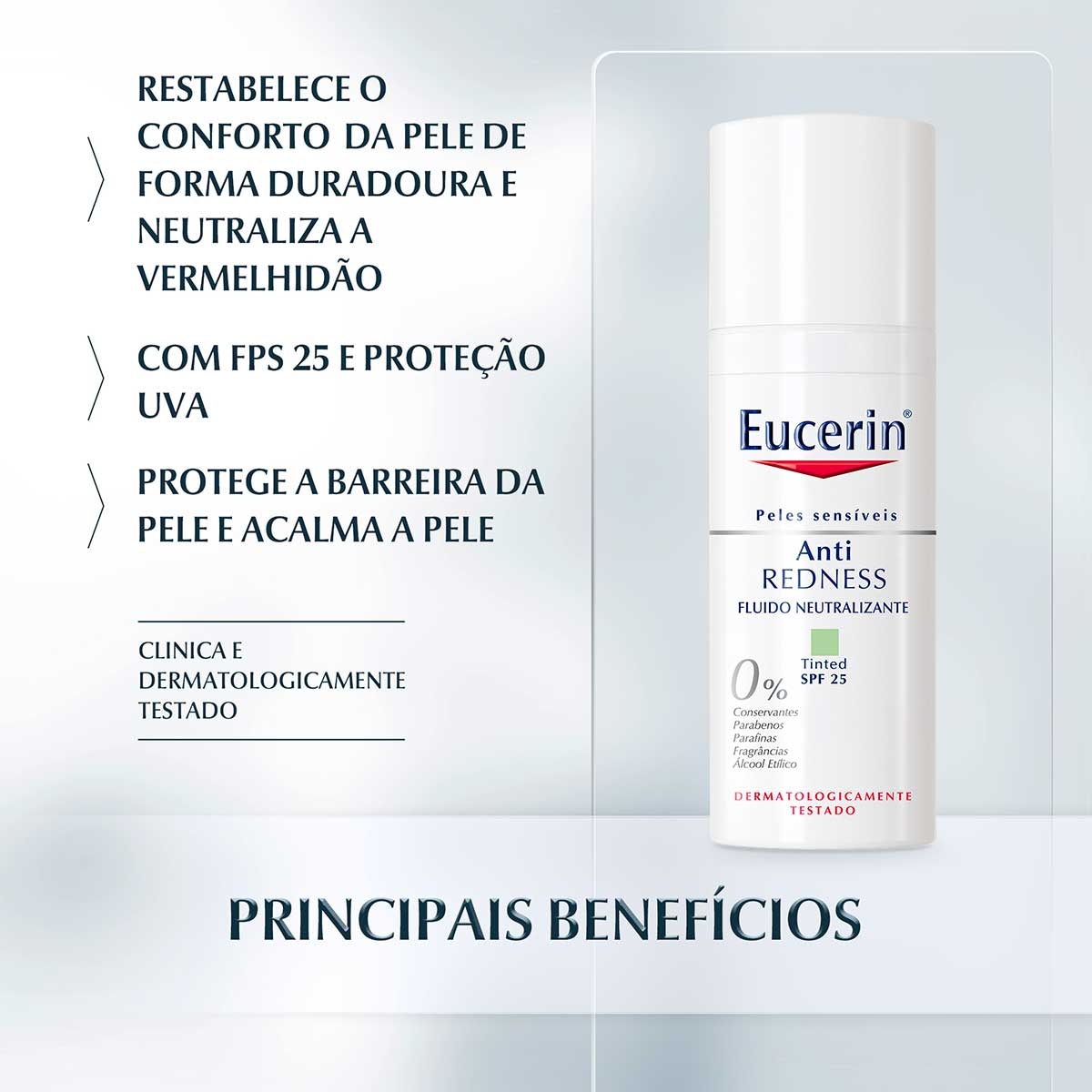 Creme Hidratante Facial Eucerin Anti Redness FPS25 com 50ml Droga Raia