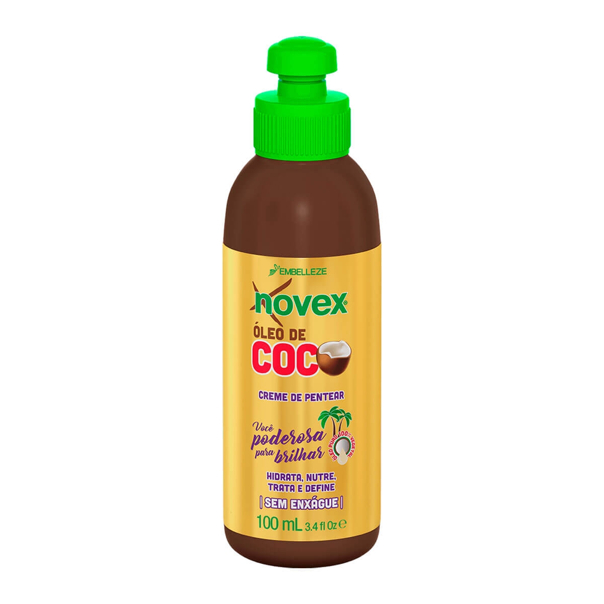 Creme para Pentear Novex óleo de Coco com 100ml Menor preço em Creme para Pentear Novex óleo de Coco com 100ml