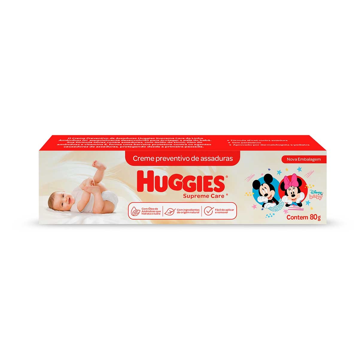 Creme Preventivo de Assaduras Huggies Supreme Care Óleo de Amêndoas com 80g é boa?