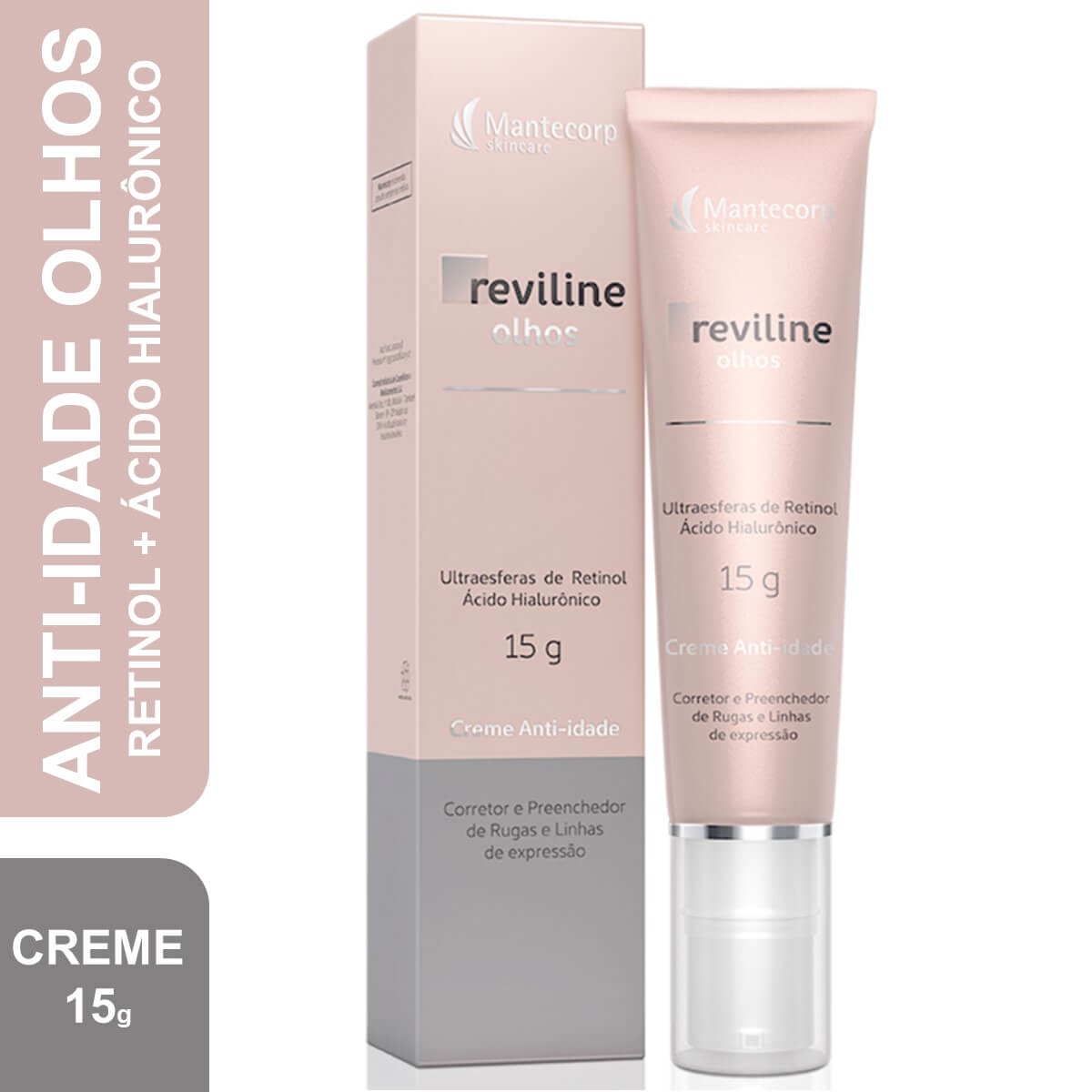 Creme Anti-Idade Reviline Mantecorp para Região dos Olhos com 15g ...