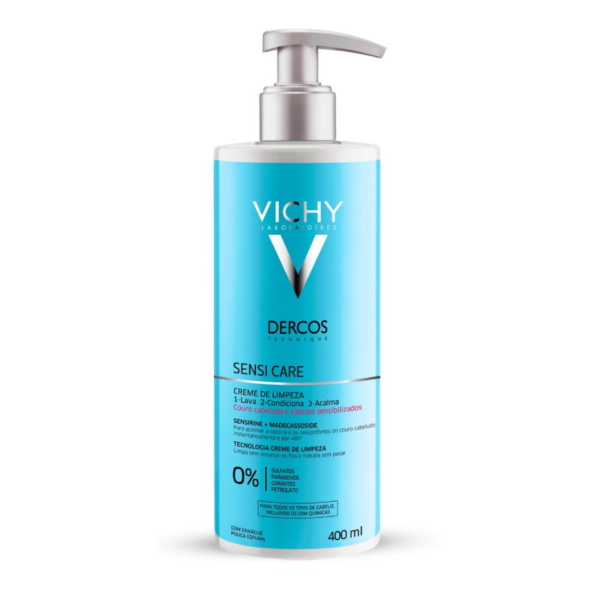 Creme de Limpeza para Cabelos Vichy Dercos Sensi Care 400ml Menor preço em Creme de Limpeza para Cabelos Vichy Dercos Sensi Care 400ml