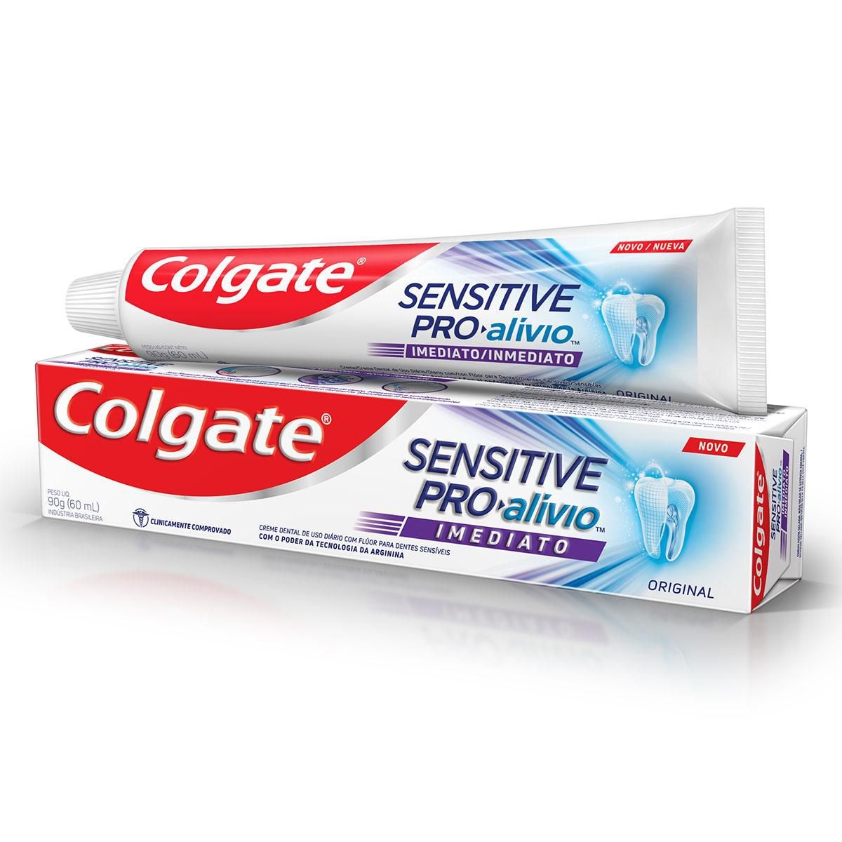Creme Dental Colgate Sensitive Pro alivio Imediato Original 90g