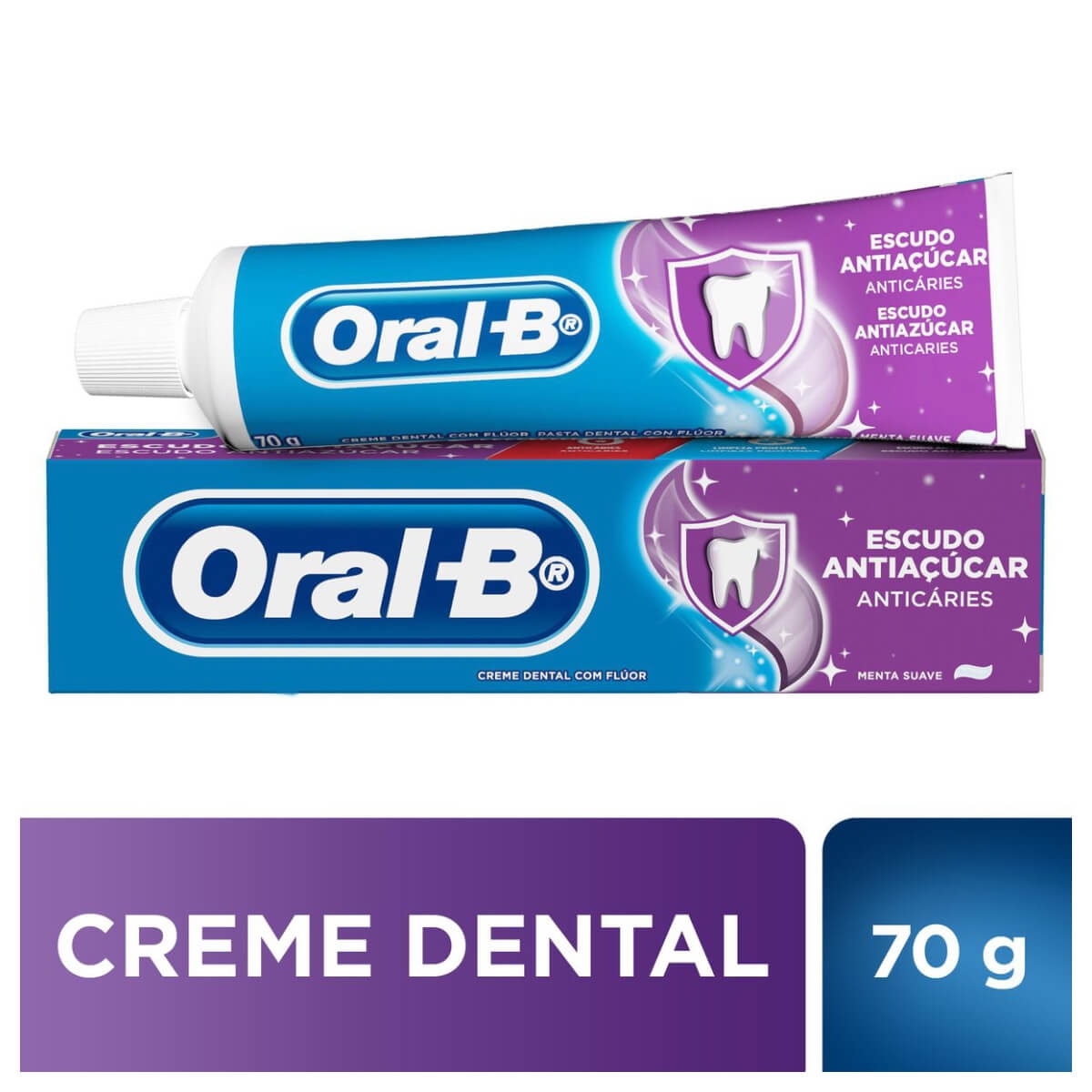 Pasta de Dente Oral-B Escudo Antiaçúcar com 70g