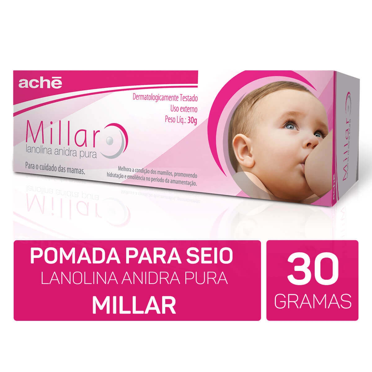 Creme Hidratante para Seios Millar Pomada com 30g | Droga Raia