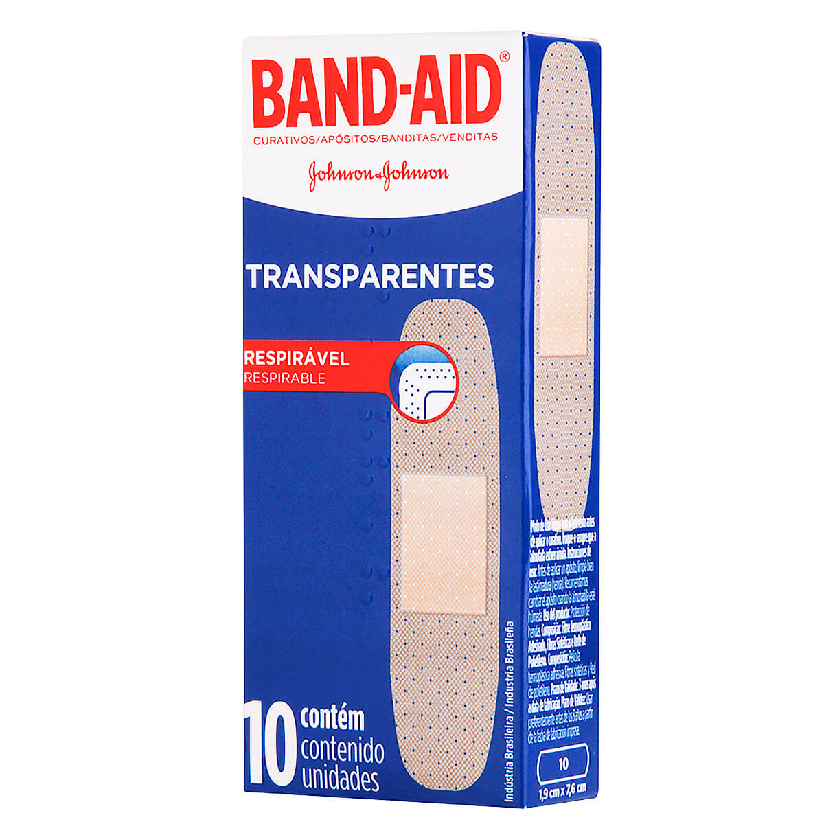 Band-Aid Curativos Transparentes com 10 unidades Menor preço em Band-Aid Curativos Transparentes com 10 unidades
