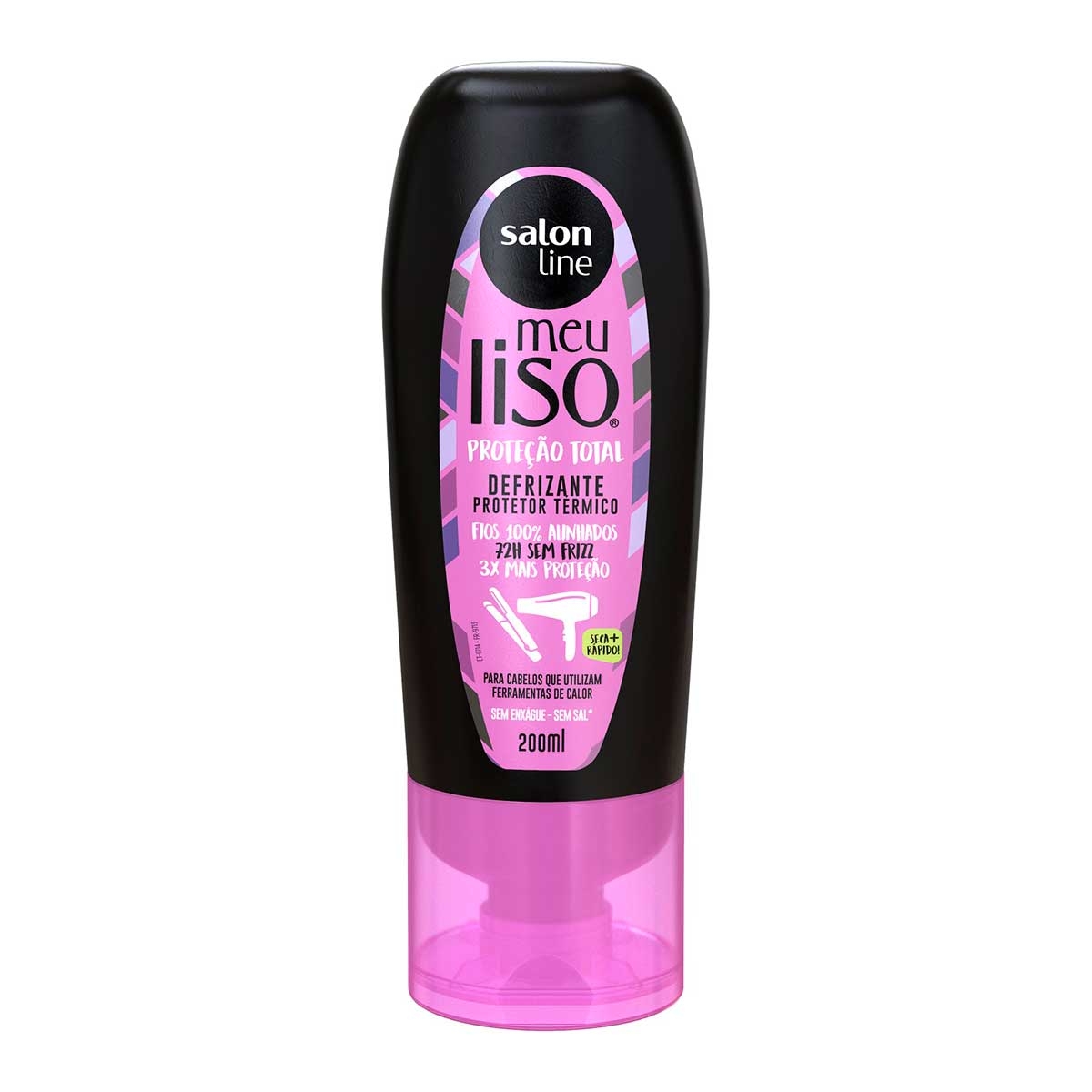 DEFRIZANTE PROTETOR TÉRMICO SALON LINE MEU LISO PROTEÇÃO TOTAL COM 200ML