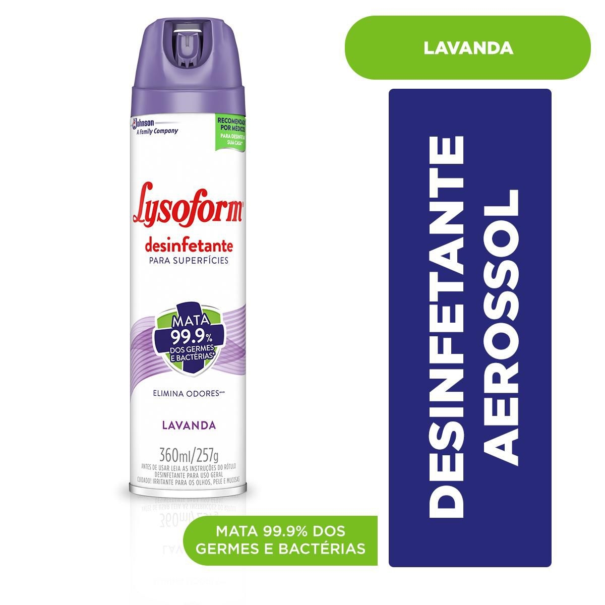 Desinfetante Lysoform Aerosol Lavanda com 360ml é boa?