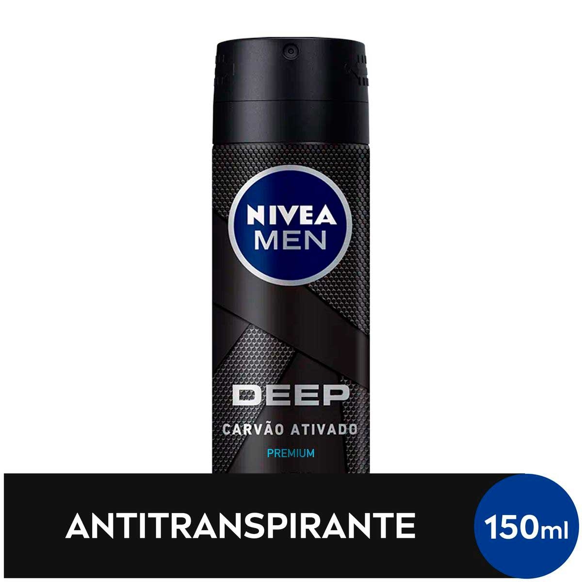 Desodorante Aerosol Antitranspirante Nivea Men Deep Original Carvão Ativado 150ml Menor preço em Desodorante Aerosol Antitranspirante Nivea Men Deep Original Carvão Ativado 150ml