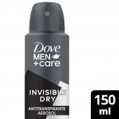 Desodorante Dove Men +Care Invisible Dry Aerossol Antitranspirante 150ml